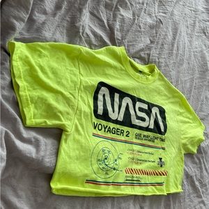 Neon Green NASA Crop Top